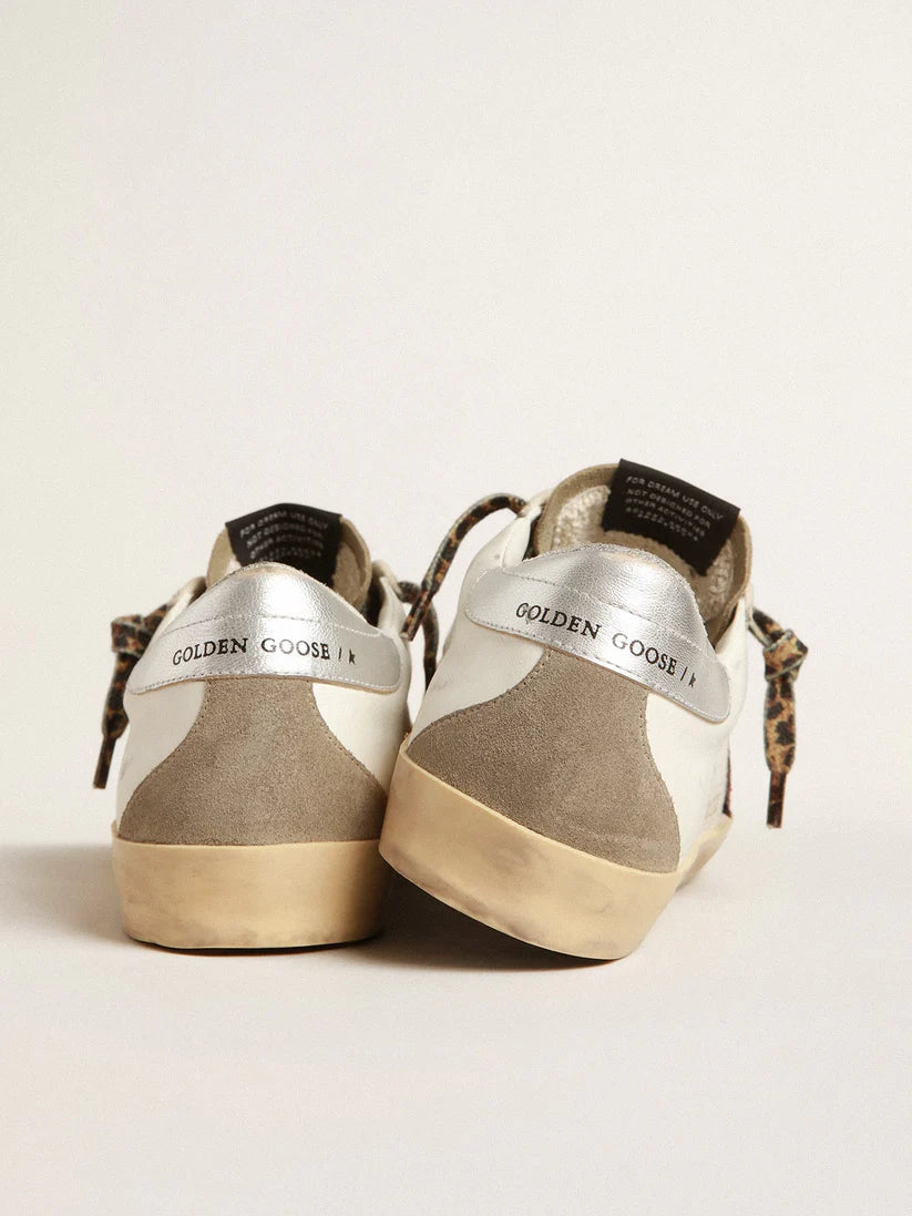 Bordeaux glitter star and silver tab