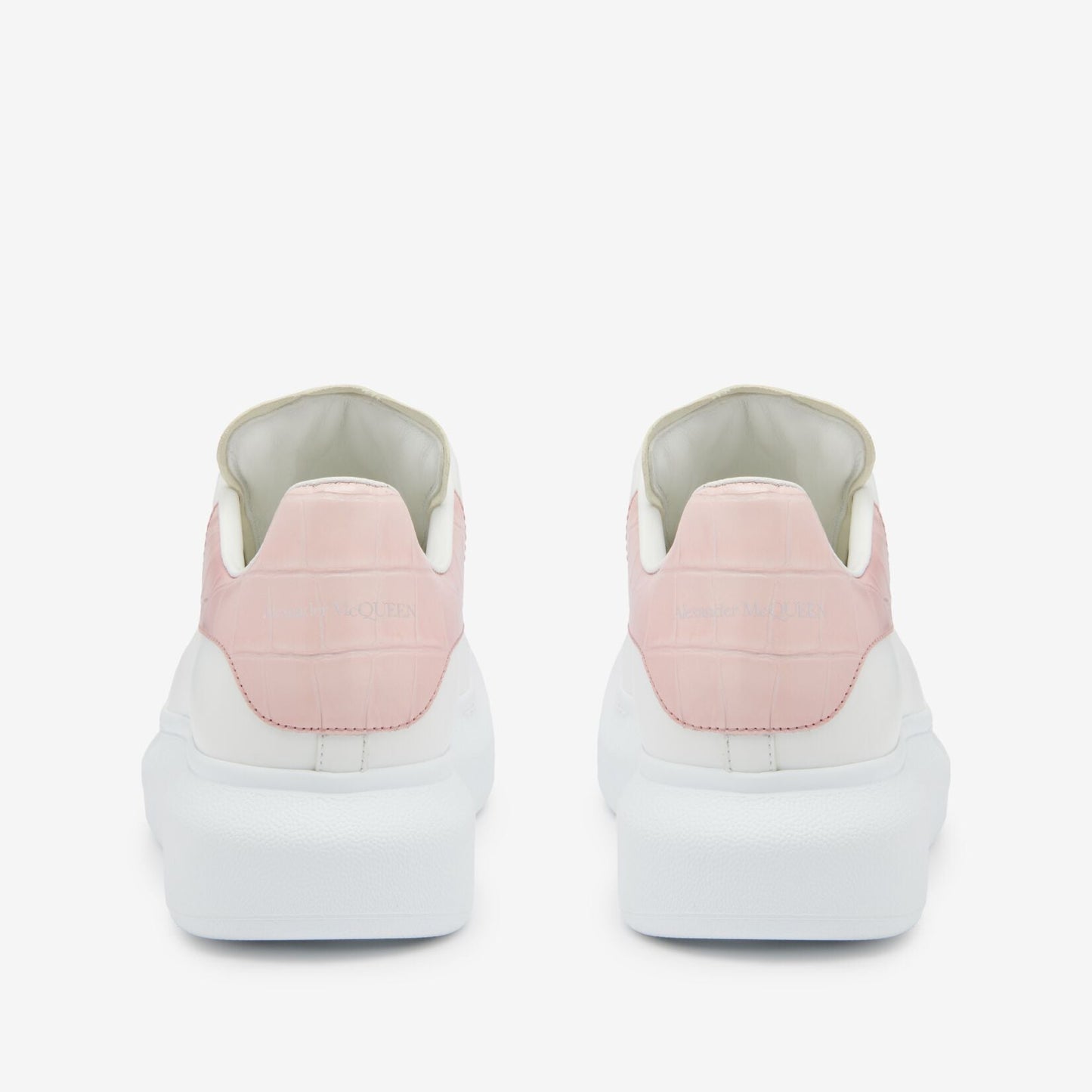 Oversize in pink white Crocodile