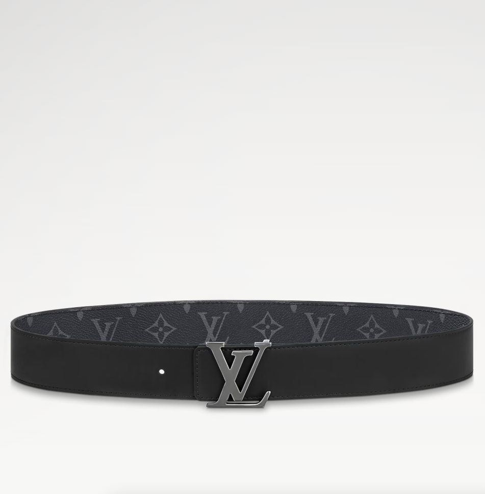 Initiales 40MM reversibile in rutenio scuro Uomo