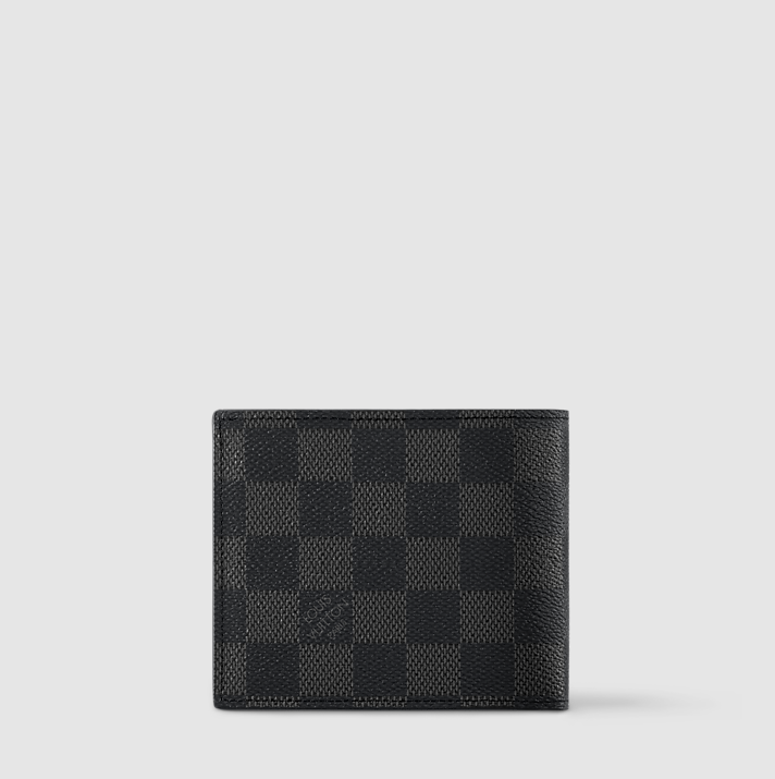Amerigo Damier Graphite Canvas Wallet