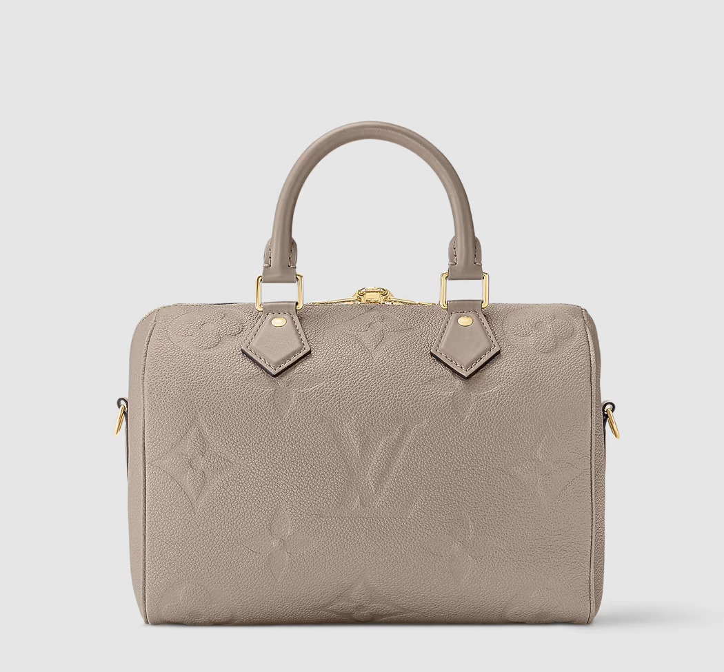 Speedy Bandoulière 25 Monogram Empreinte Leather Turtledove Grey