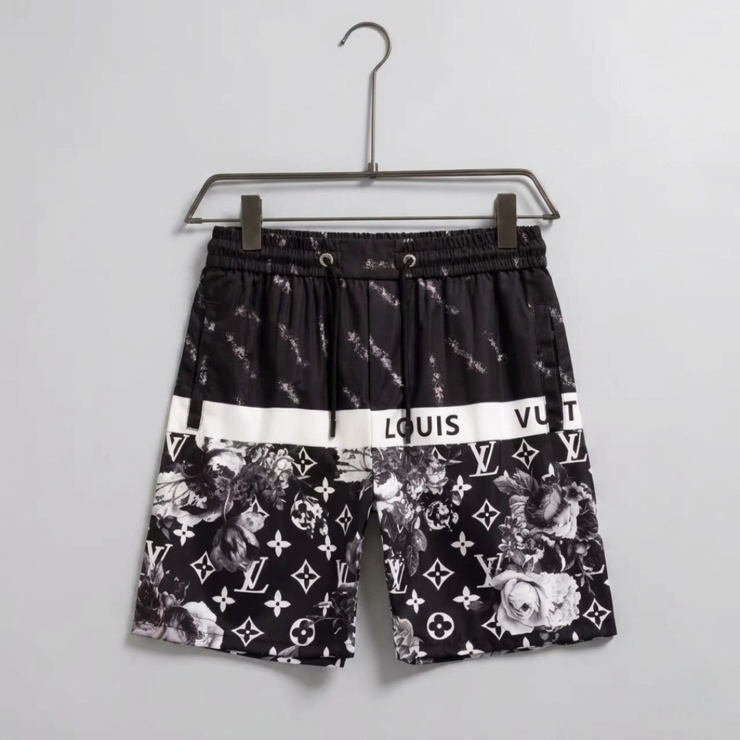 Badeanzug Monogram Floral Tapestry Schwarz