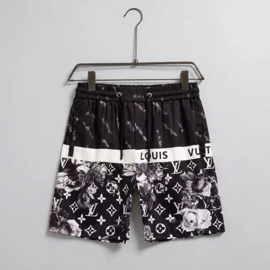 Costume da Bagno Monogram Floral Tapestry Nero