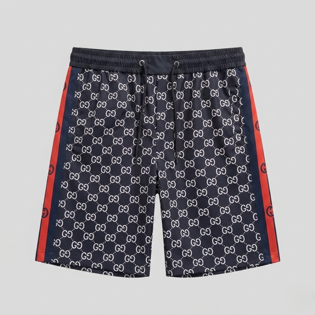 Costume da Bagno Stampa Monogram Navy