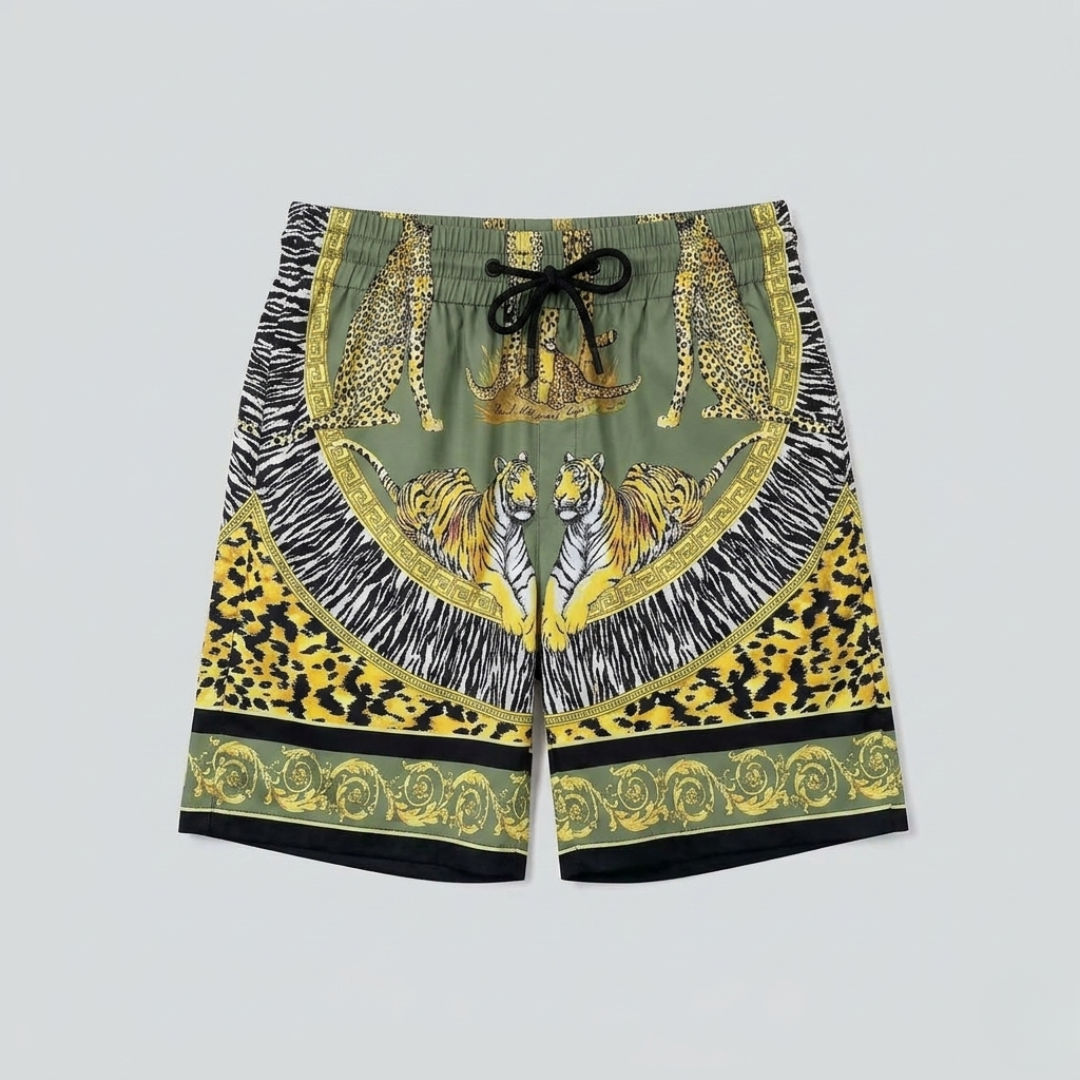 Costume da Bagno Stampa Animalier Verde