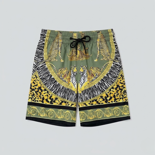 Costume da Bagno Stampa Animalier Verde