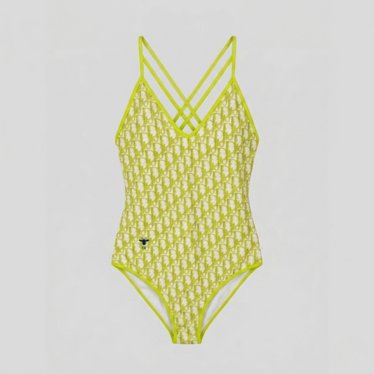 Costume Intero Logo Ape Oblique Lime