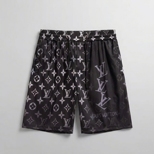 Costume da Bagno Monogram Triple Initials Nero