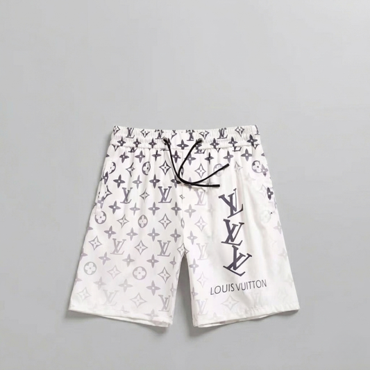 Costume da Bagno Monogram Triple Initials Bianco