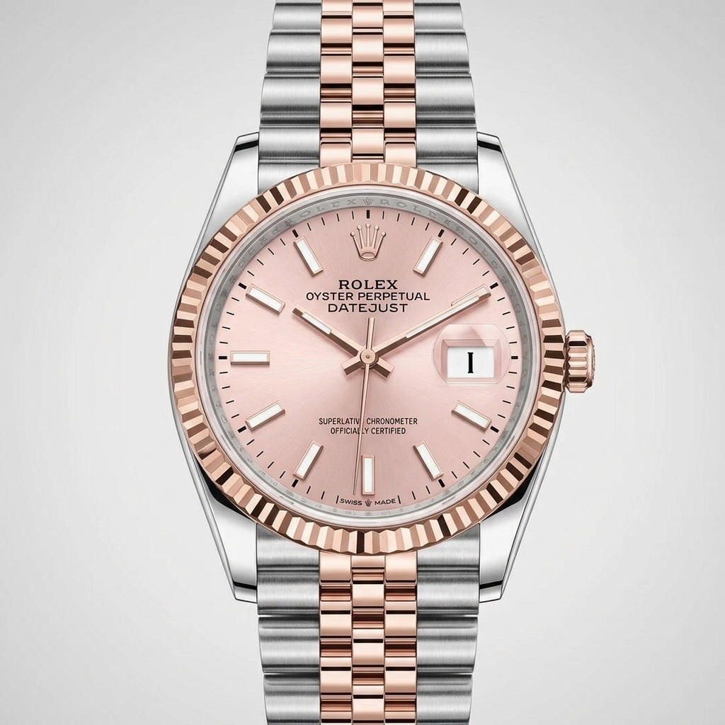 Datejust Two-Tone Steel & Everose Gold Color – Champagne/Pink Dial