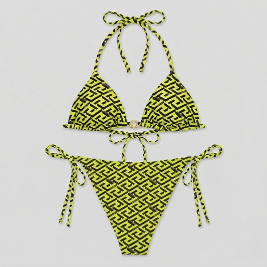 Costume da Bagno Bikini Stampa Barocco x FF Multicolor