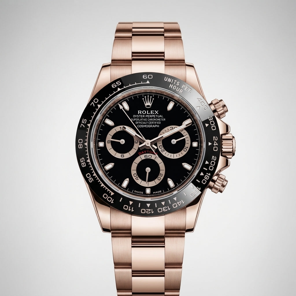 Cosmograph Daytona Two-Tone Everose Rolesor Black Dial