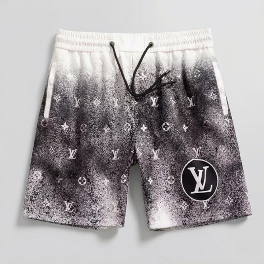 Costume da Bagno Monogram Effetto Bleach Bianco/Nero