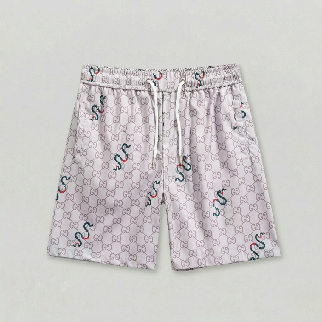 Costume da Bagno Stampa Monogram Serpente Bianco