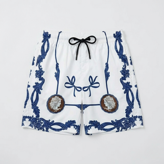 Costume da Bagno Stampa Medusa Icon Bianco