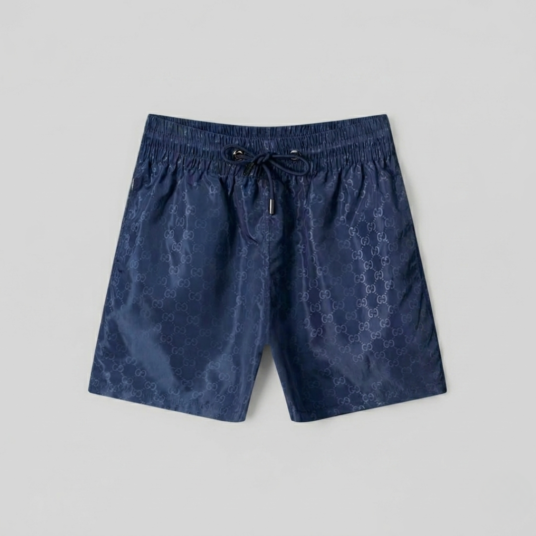 Costume da Bagno Stampa Micro Monogram Blu Scuro