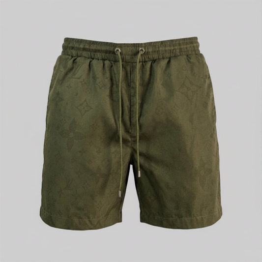 Costume da Bagno Shadow Jacquard Monogram Verde Oliva