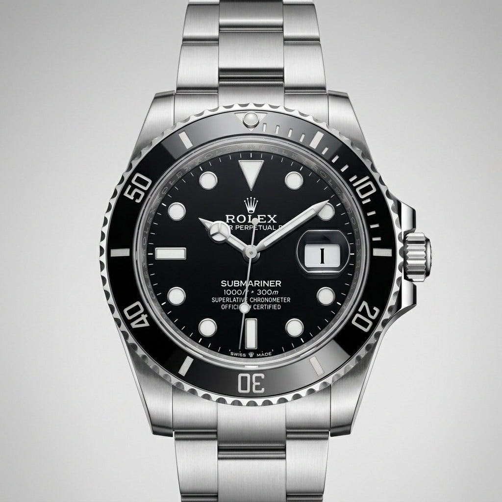 Submariner Date Stainless Steel Black Dial with Black Ceramic Bezel