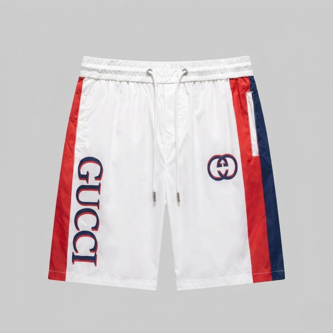 Costume da Bagno Stampa Logo Bianco/Rosso/Blu