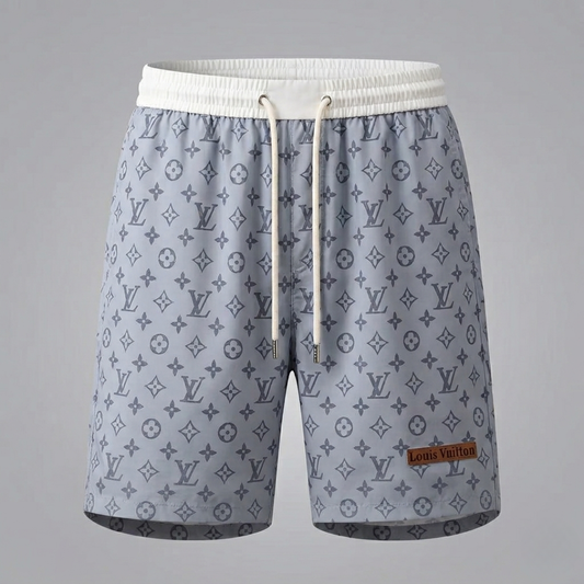 Costume da Bagno Monogram All-Over con Patch Grigio
