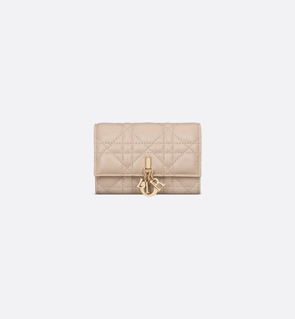 My Glycine Cannage lambskin wallet in powder beige