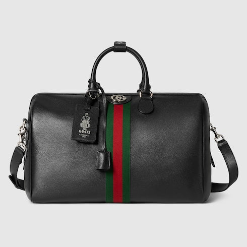 Savoy Medium Reisetasche aus schwarzem Leder