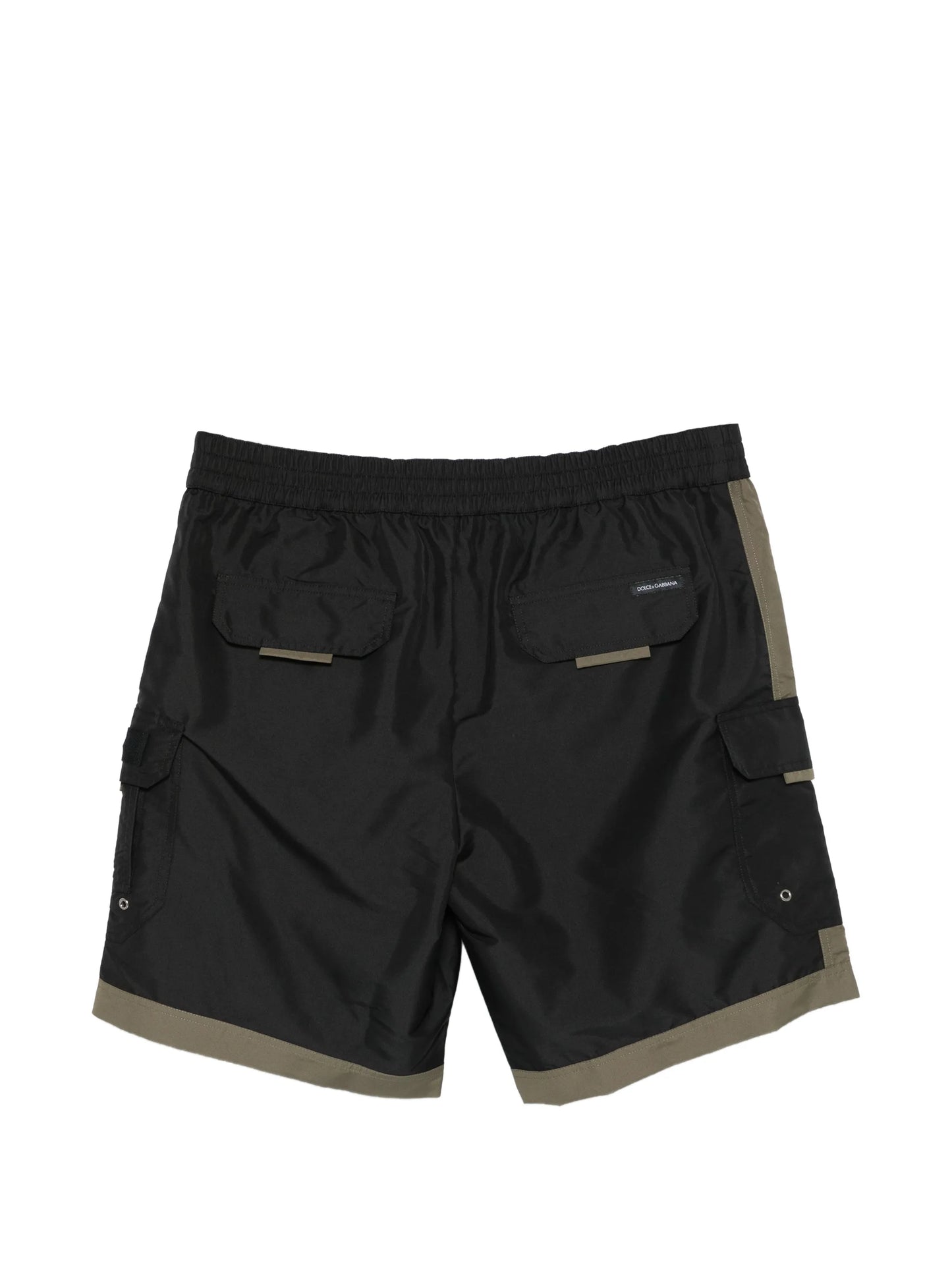 Pantaloncini da bagno con chiusura a zip e dettaglio