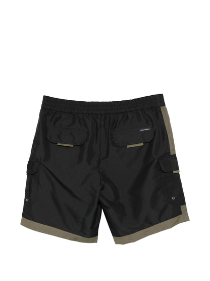 Pantaloncini da bagno con chiusura a zip e dettaglio
