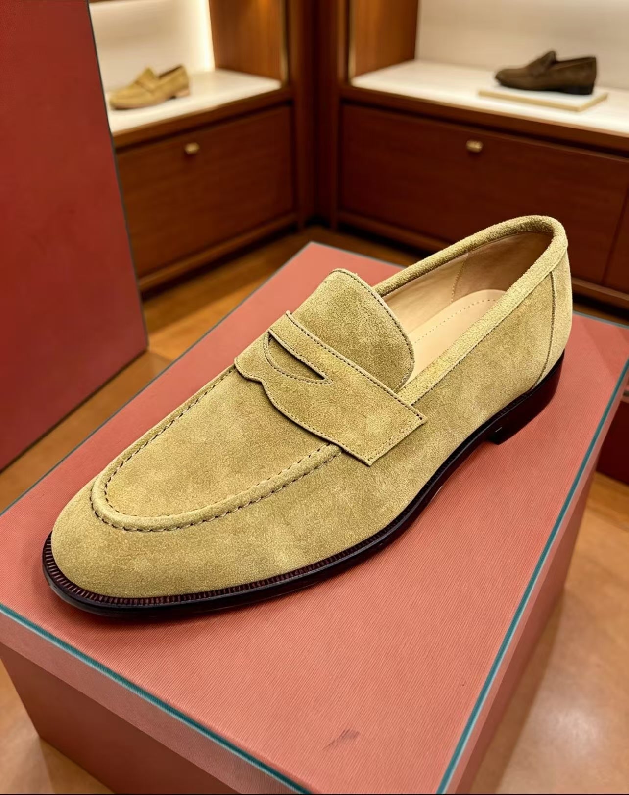 Mocassini Sergio in Suede Tan