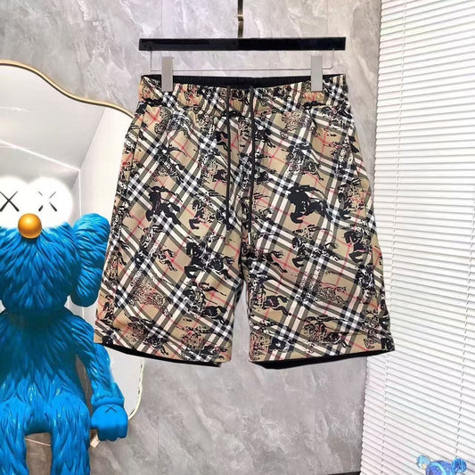 Costume da Bagno Stampa Classica Check e Cavaliere