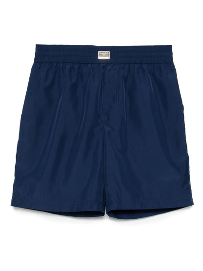 Costume da bagno con con Placchetta Signature Blu Notte