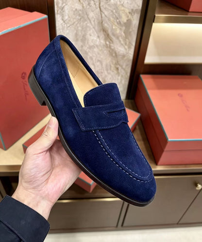 Mocassini Sergio in Suede Royal Blu