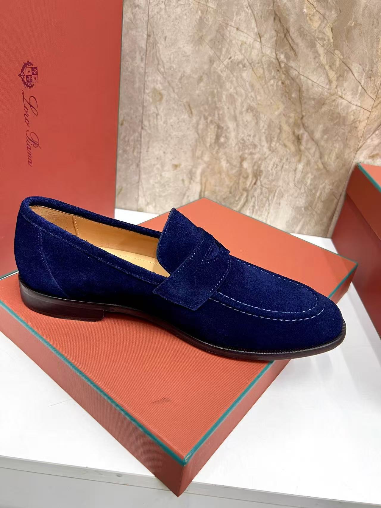 Mocassini Sergio in Suede Royal Blu