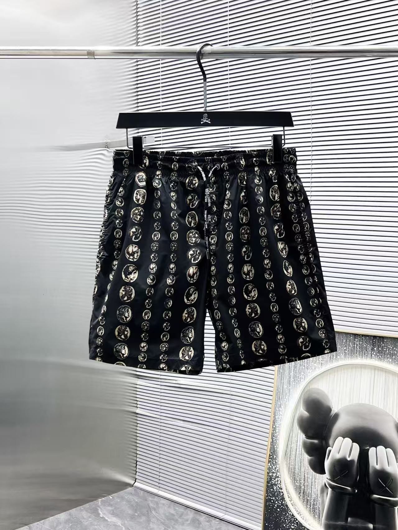 Costume da bagno Stampa Medaglione Nero