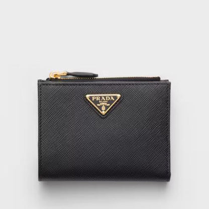 Small Saffiano Black Wallet