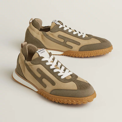 Jet Sneaker Leinenbeige / Tundragrün