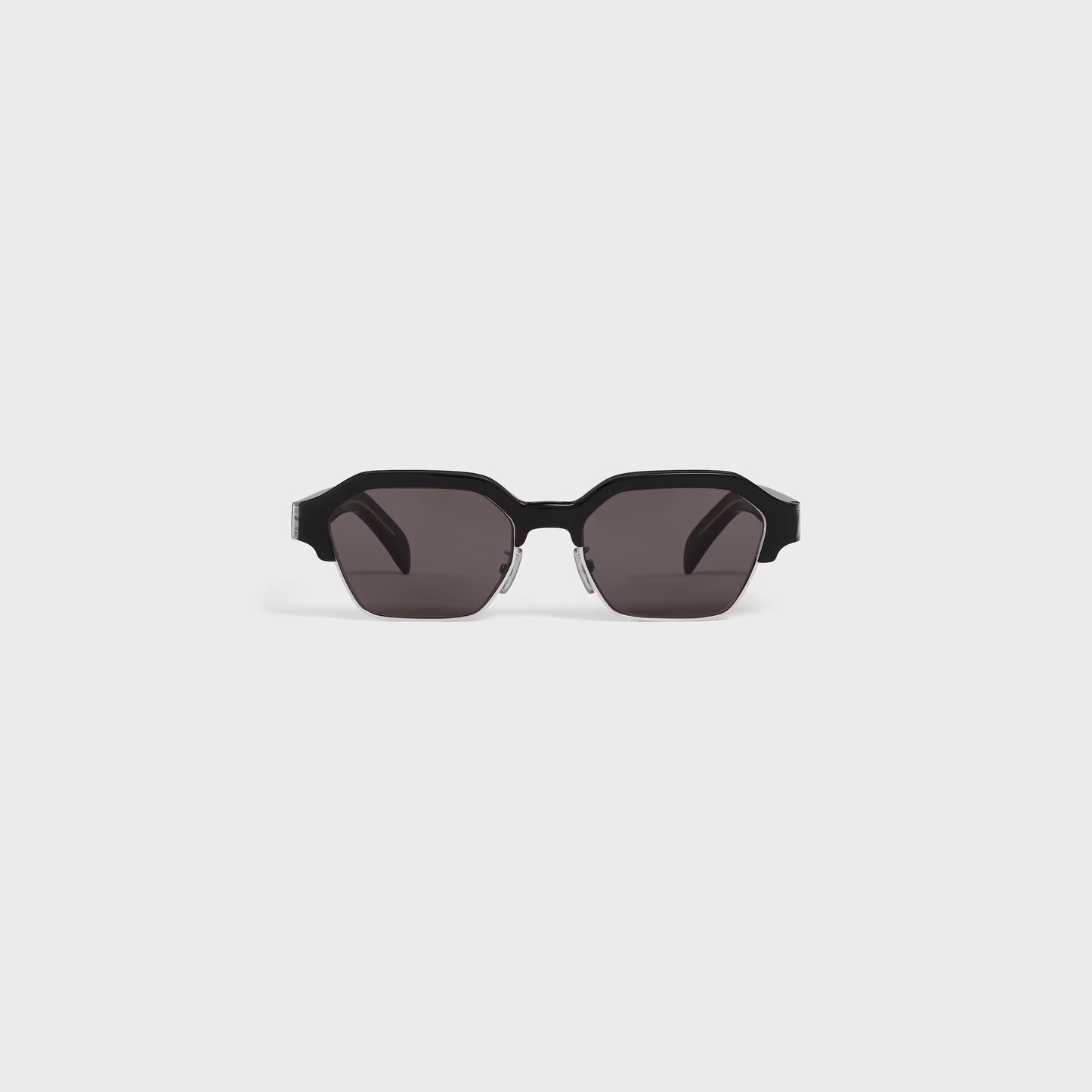 Occhiali da sole Black Frame 63 in acetato e metallo nero/argento