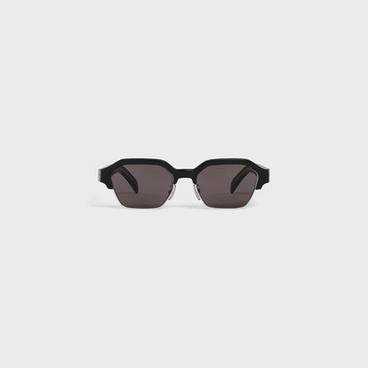 Occhiali da sole Black Frame 63 in acetato e metallo nero/argento
