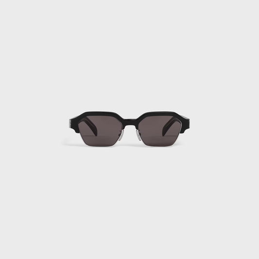 Occhiali da sole Black Frame 63 in acetato e metallo nero/argento