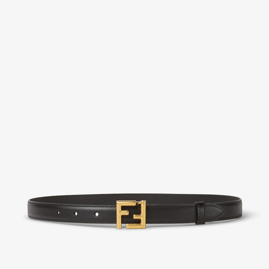 Cintura in pelle nera donna