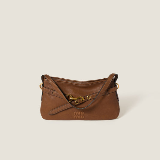 Regular Adventure Tasche in braunem Nappa