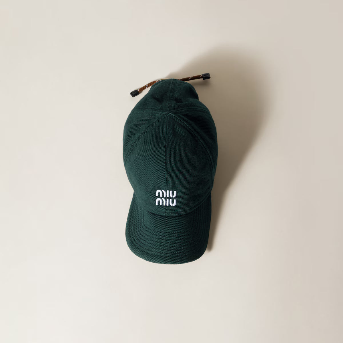 Denim baseball cap Black/Tobacco