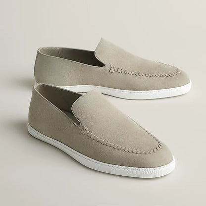 Julian beige suede loafers