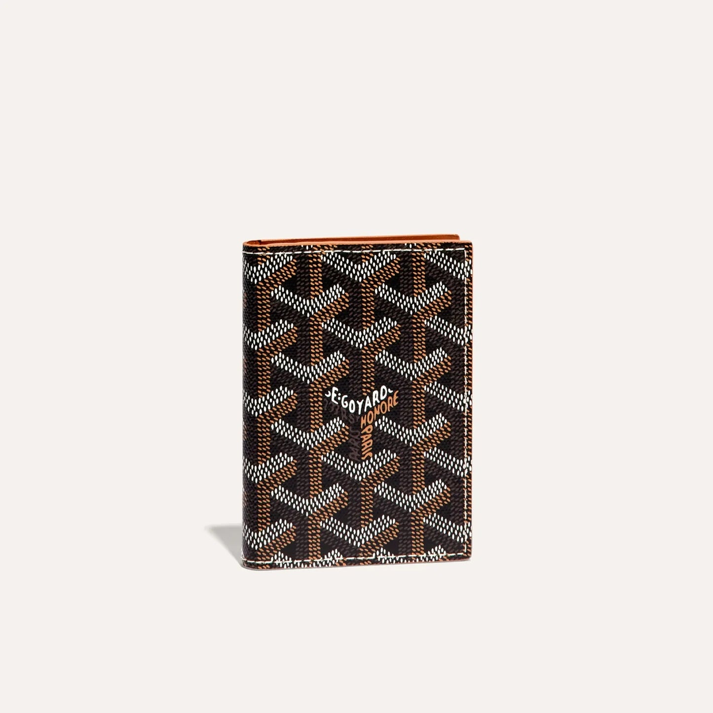 Saint-Marc Card Wallet Black & Tan
