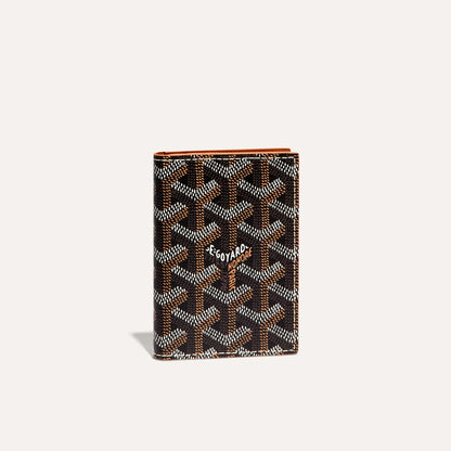 Saint-Marc Card Wallet Black & Tan