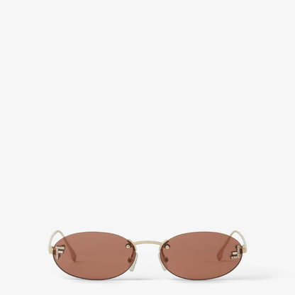 First Crystal Fashion Show women's brown sunglasses