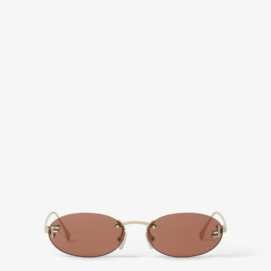 Erste Crystal Fashion Show: Braune Sonnenbrille für Damen