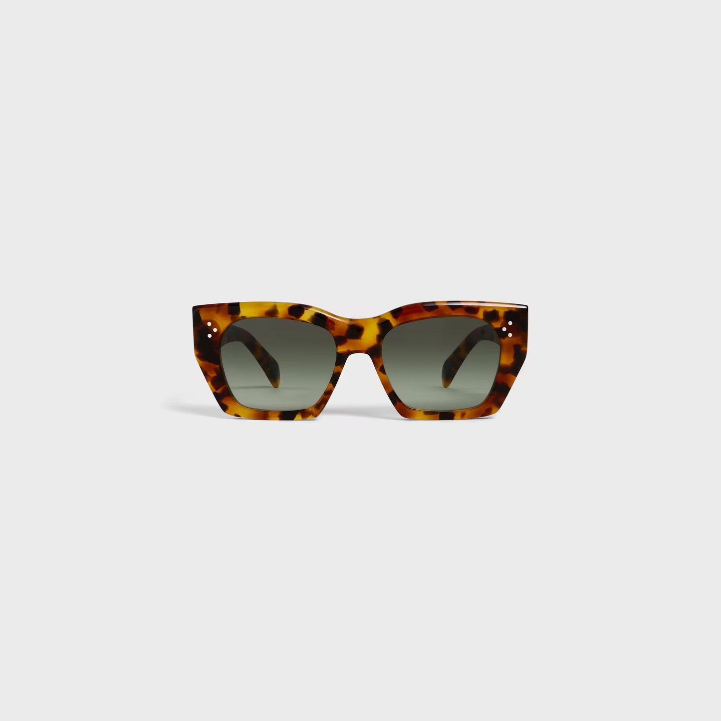 Occhiali da sole cat-eye S342 in acetato avana maculato donna