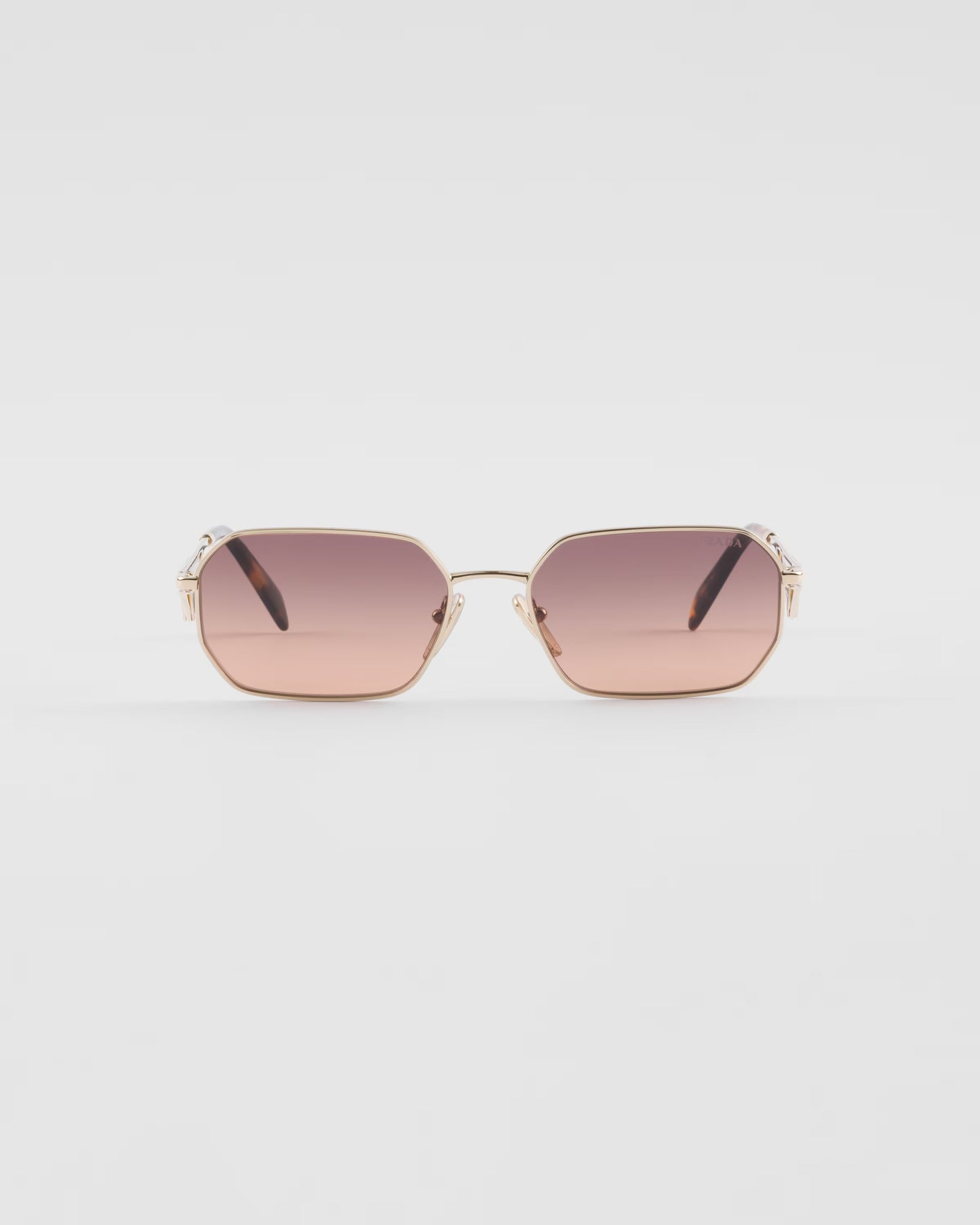 Sunglasses with Triangle Logo with Caramel Gradient Lenses