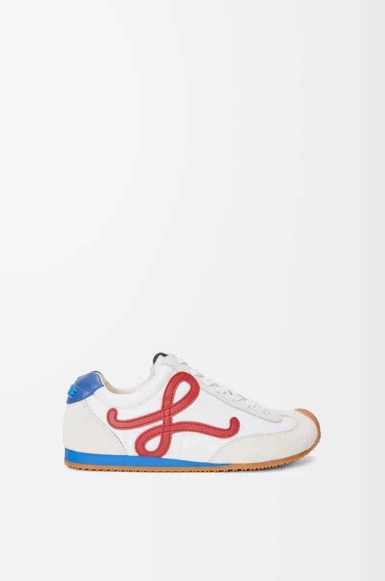 Sneaker Ballet Runner 2.0 in nylon Bianco/Rosso